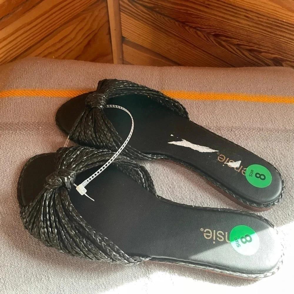 Kensie Raffia Slide Sandal​​​​ Sz 8 NWT - #28